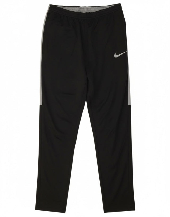 Nike Pantalon de survêtement Dri Fit pour homme Taille S en polyester color block noir