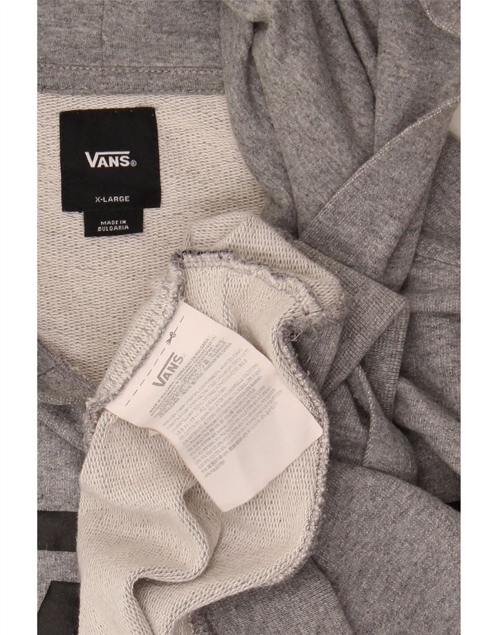 VANS Pull à capuche graphique pour femme UK 18 XL Gris Coton