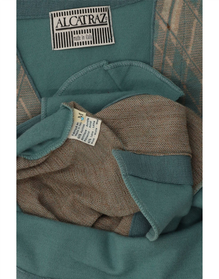 Alcatraz Gilet Homme Bleu Moyen Argyle/Diamant Acrylique