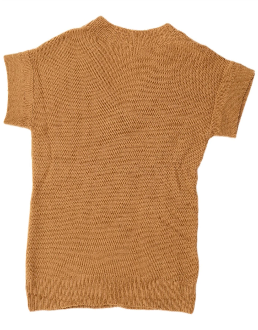 J. CREW Pull long à col en V pour femme UK 12 Beige moyen