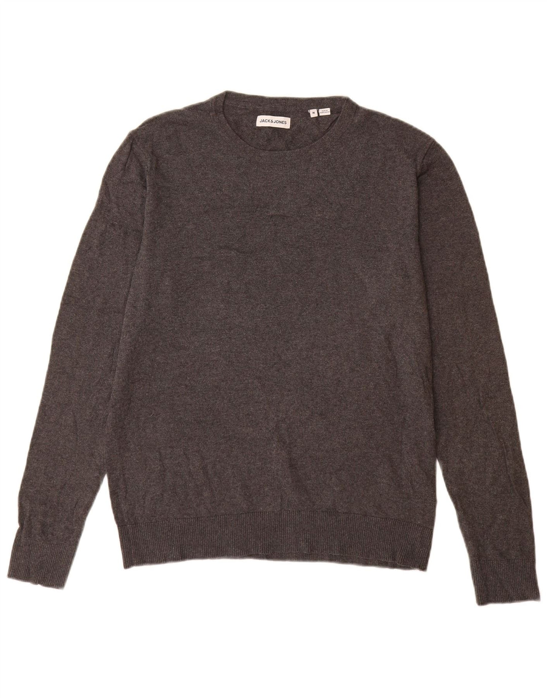 Jack & Jones Pull Col Rond Homme Gris Moyen Coton