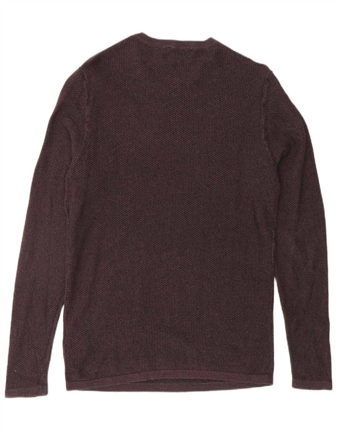 JACK & JONES Haut Homme Manches Longues Petit Coton Bordeaux