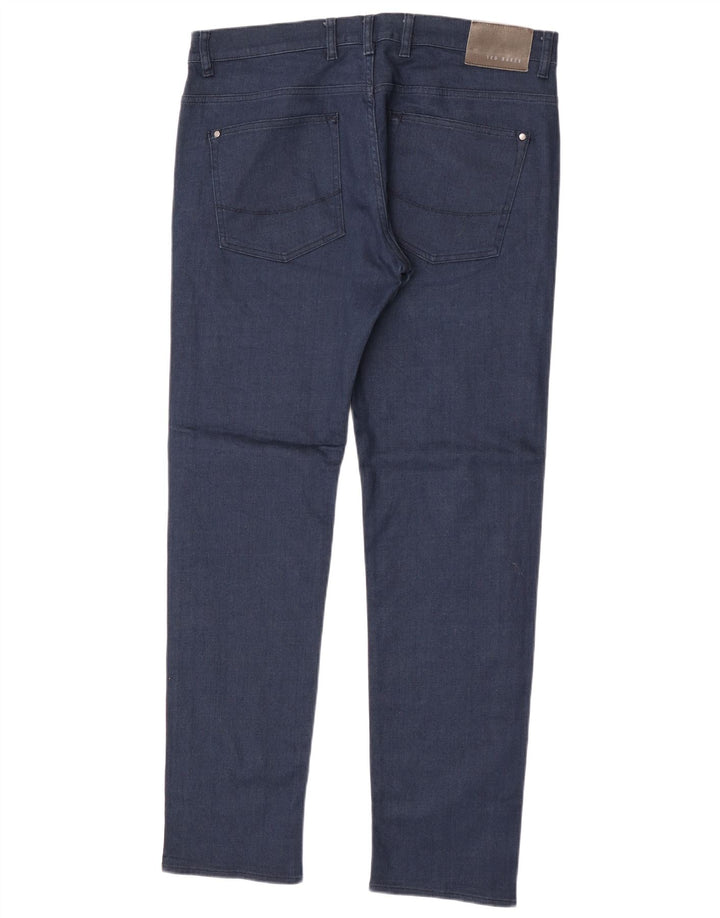 Ted Baker Jean Slim Homme W36 L32 Bleu Marine Coton