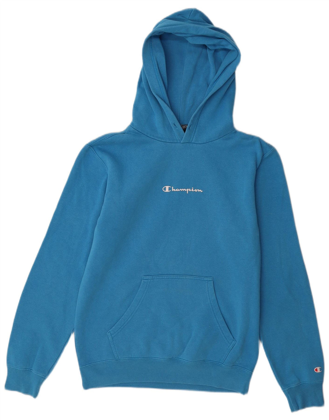 CHAMPION Pull à capuche homme petit coton bleu