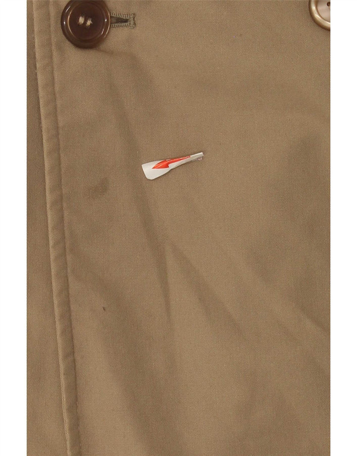 vintage Mens Trench Coat UK 36 Petit Beige Classique