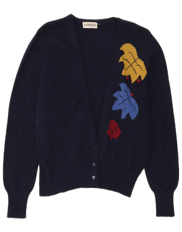 Lambers Cardigan Femme Pull IT 46 Grand Bleu Marine Floral