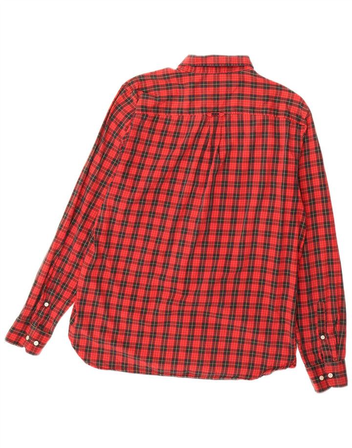 Superdry Chemise Flanelle Homme Grand Carreau Rouge Coton