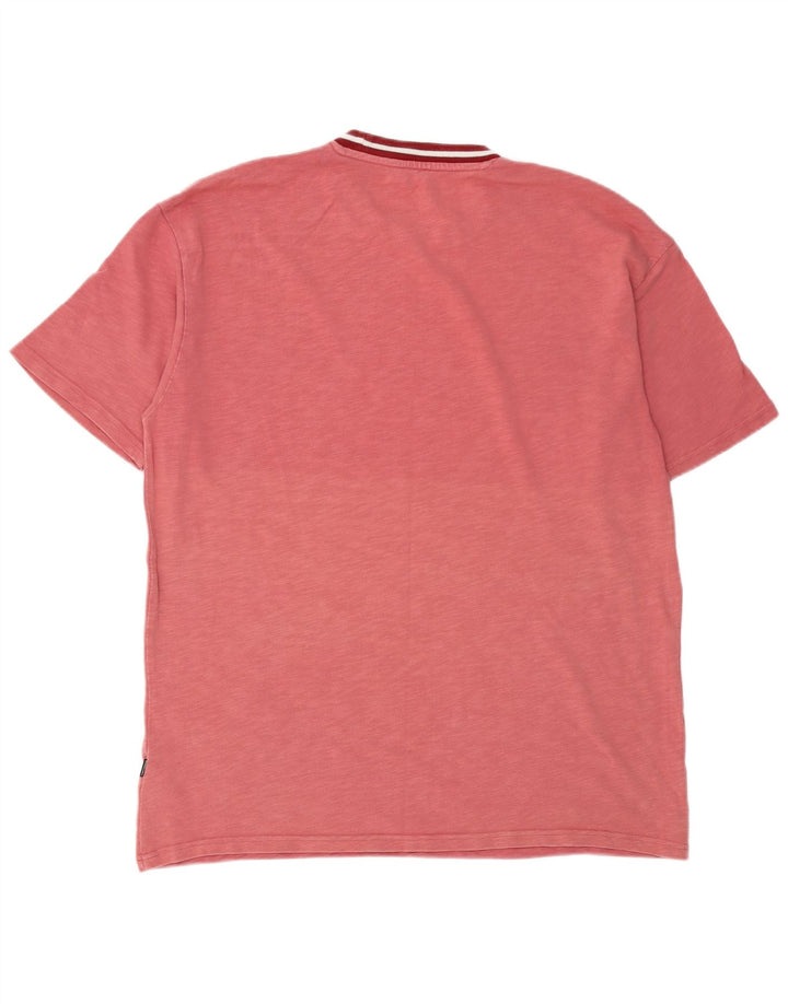 Converse T-Shirt Graphique Oversize Homme Coton Moucheté Bordeaux Moyen