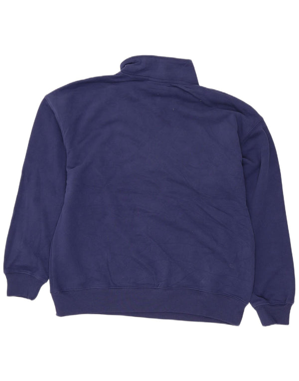Champion Sweat-shirt surdimensionné à col zippé pour femme UK 10 Petit Bleu marine
