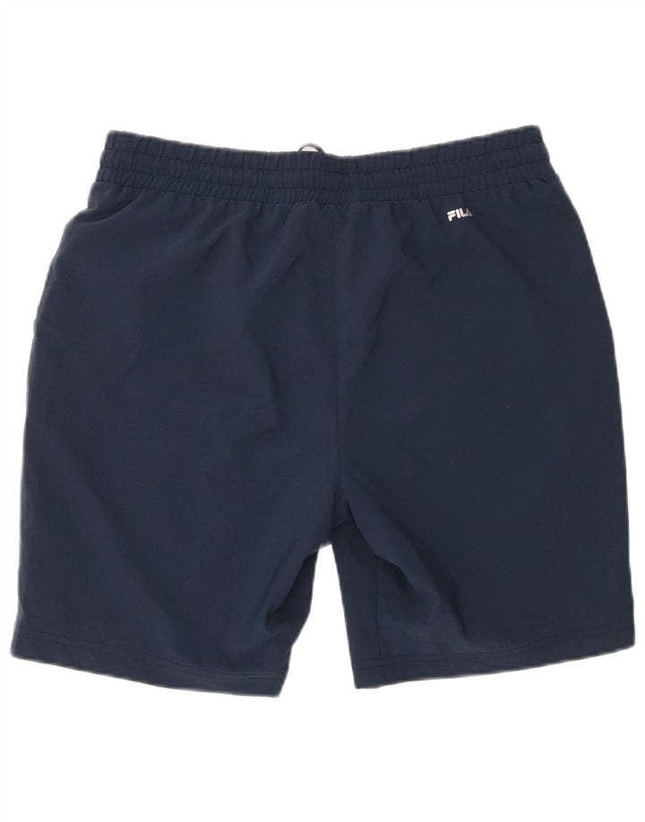 Fila Short de sport pour femme UK 16 Large Bleu Marine Polyester