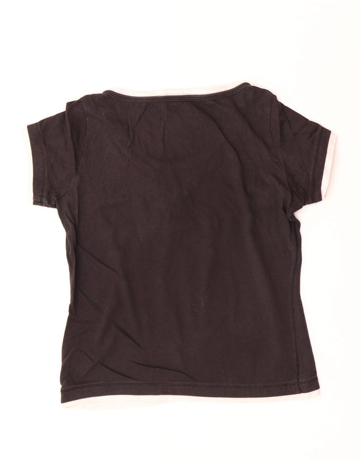 CHAMPION T-shirt graphique Heritage Classics pour femme UK 10 Small Noir