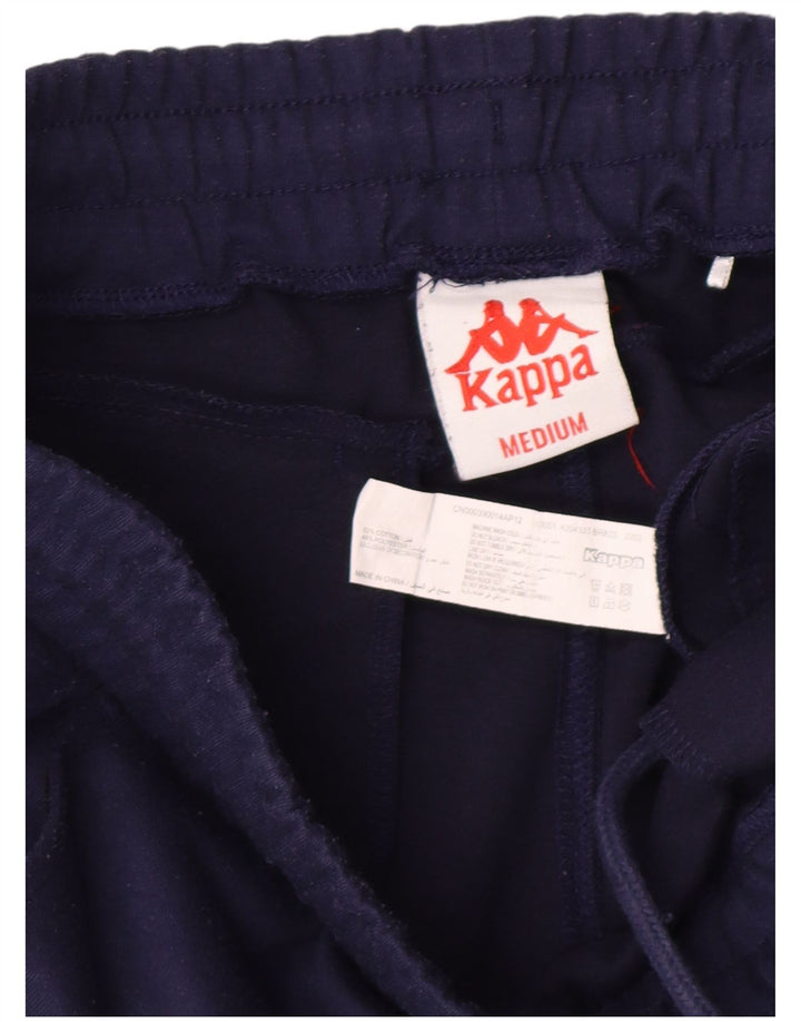 KAPPA Mens Tracksuit Trousers Joggers Medium  Navy Blue Cotton