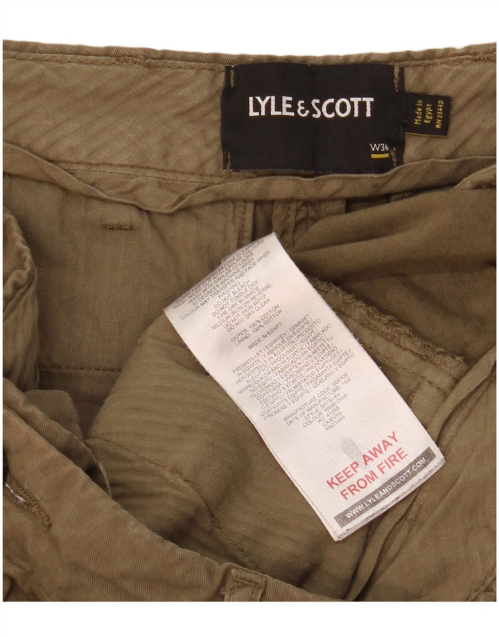 Lyle & Scott Short Chino Homme W36 Grand Kaki Coton