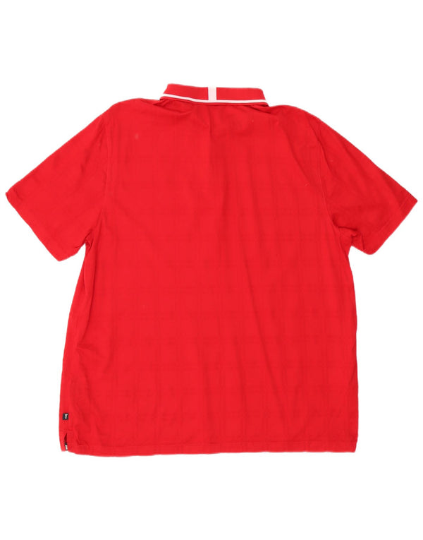 Ted Baker Polo Homme Taille 5 XL Rouge Coton