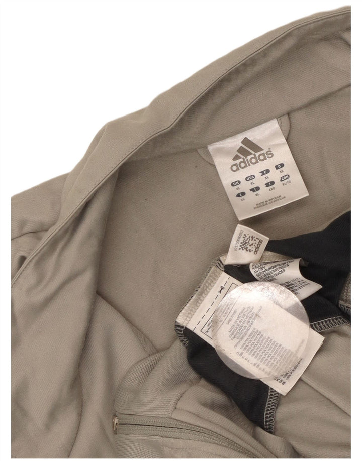 Adidas Veste de survêtement pour homme XL Gris Colorblock Polyester