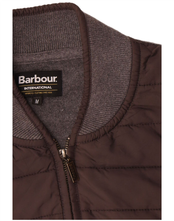 Barbour Cardigan Homme Pull Gris Moyen Coton