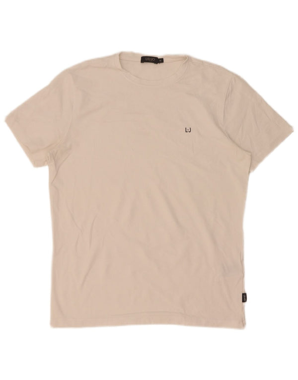 Liu Jo T-Shirt Top Coton Blanc Moyen Homme