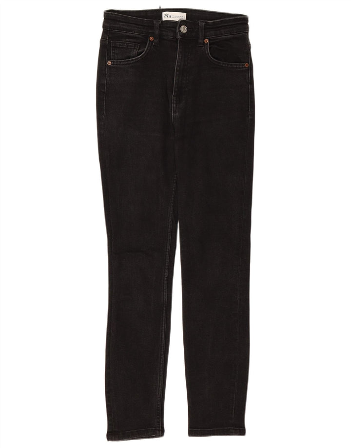 Jean skinny femme ZARA EU 36 XS W26 L25 coton noir