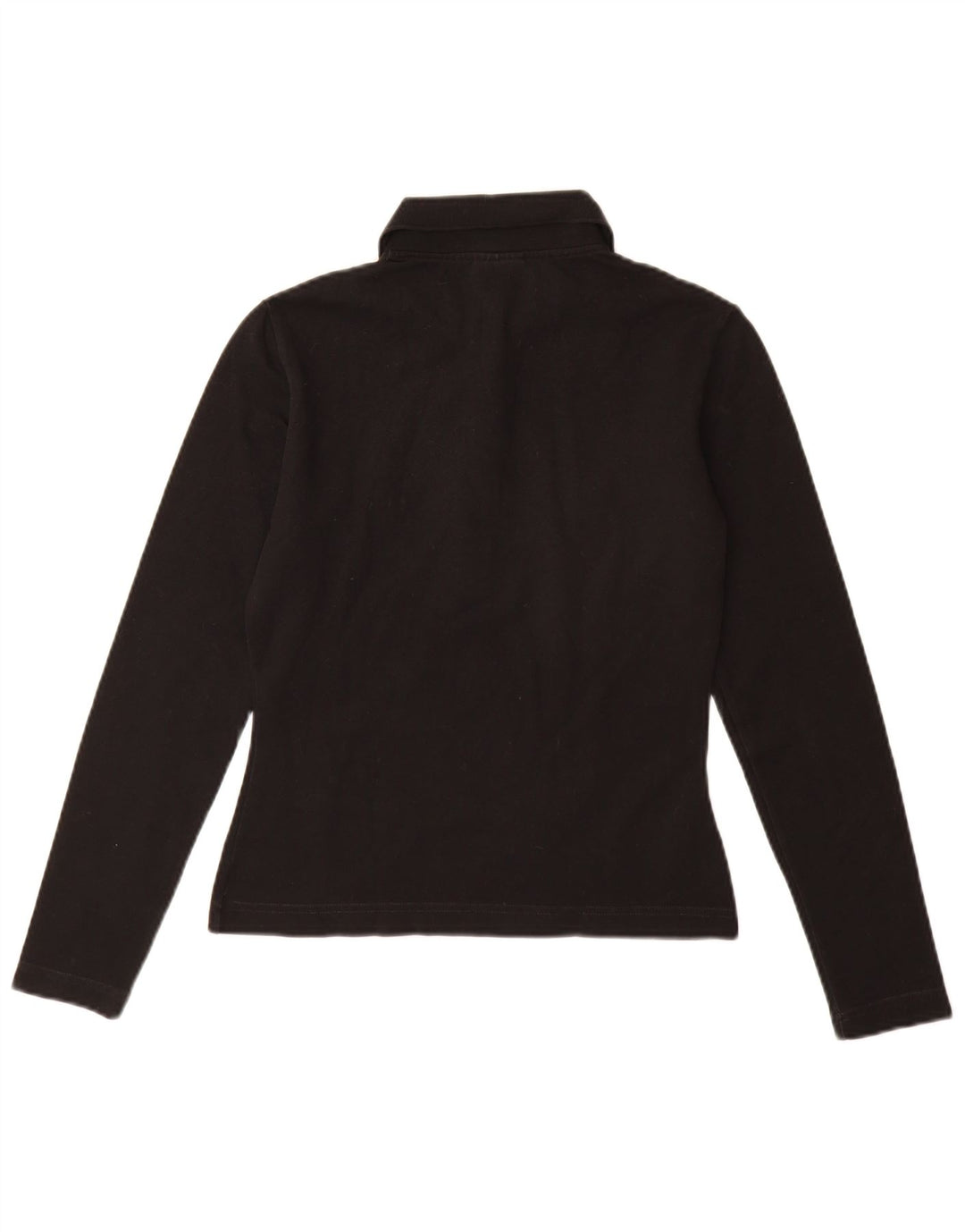 Lacoste Polo à manches longues femme taille 40 coton noir moyen