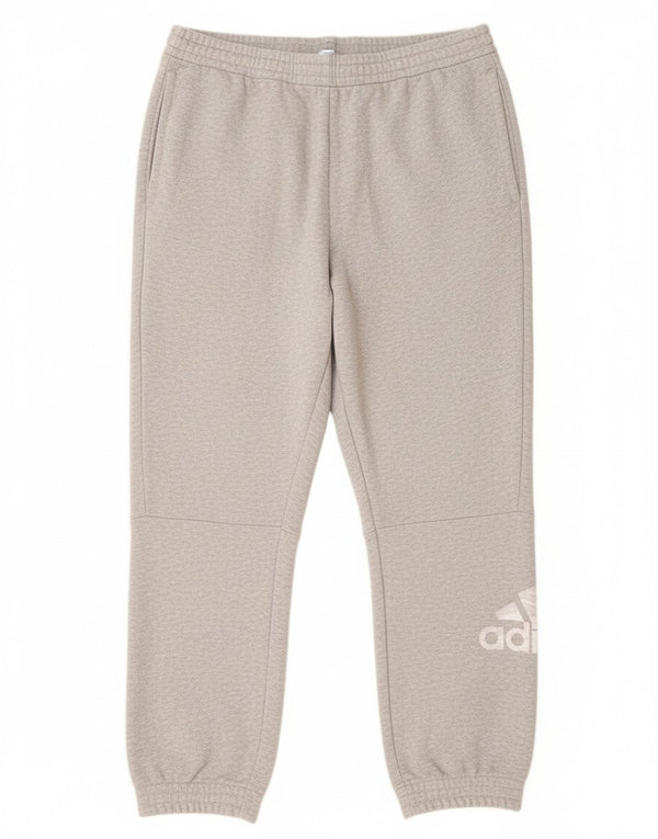 Adidas Pantalon de survêtement graphique pour homme Joggers 2XL Gris chiné en coton