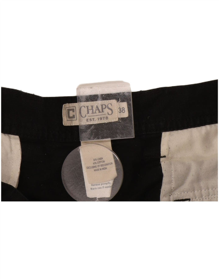 CHAPS Short Cargo Homme W38 XL Lin Noir