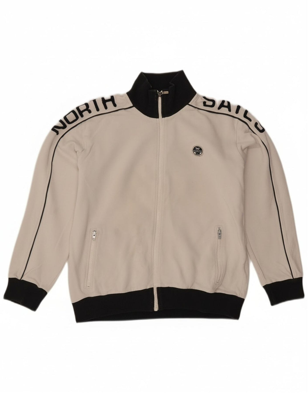 North Sails Veste de Survêtement Fille 11-12 Ans Blanc Colorblock