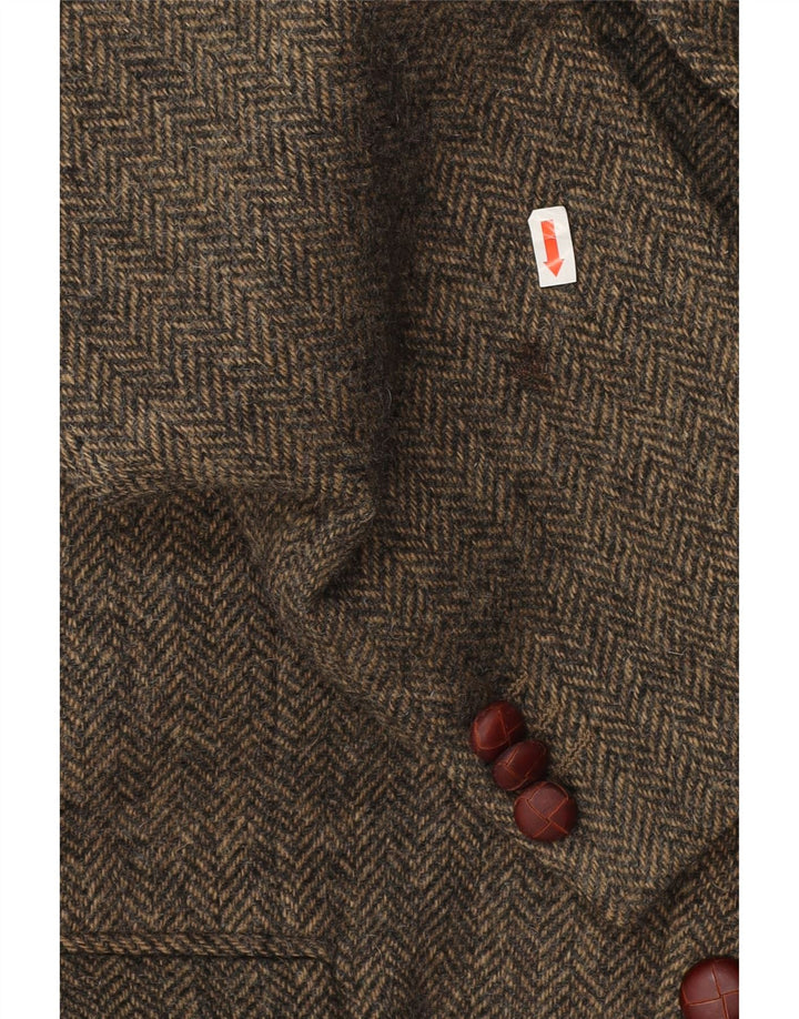 Boggi Veste Blazer 3 Boutons Homme IT 54 2XL Gris Laine à Chevrons