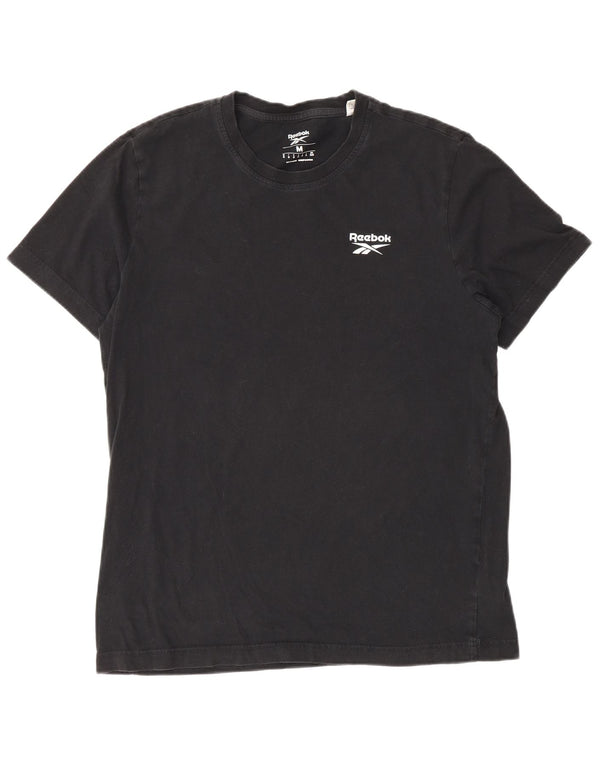 Reebok T-Shirt Homme Noir Moyen Coton