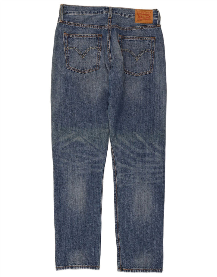Levi's Jean Droit 501 CT Vieilli Femme W26 L30 Bleu Coton