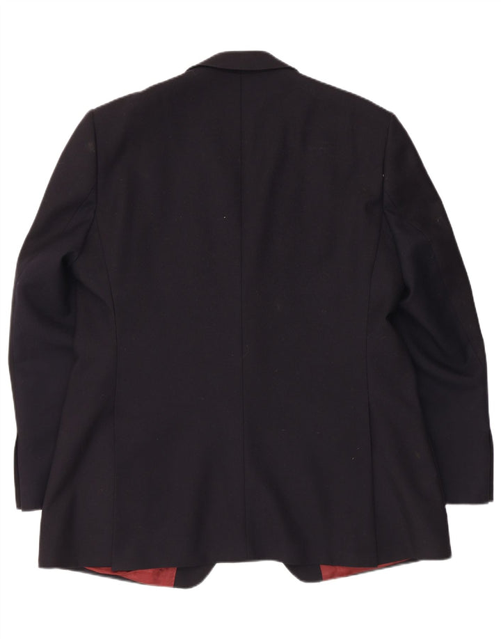 Magee Veste Blazer 2 Boutons pour Homme UK 44 Grande Laine Bleu Marine