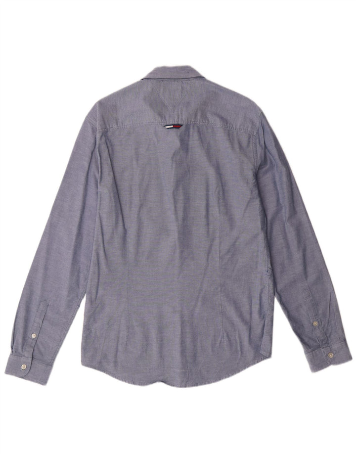 TOMMY HILFIGER Chemise Slim Fit Homme Bleu Moyen Coton