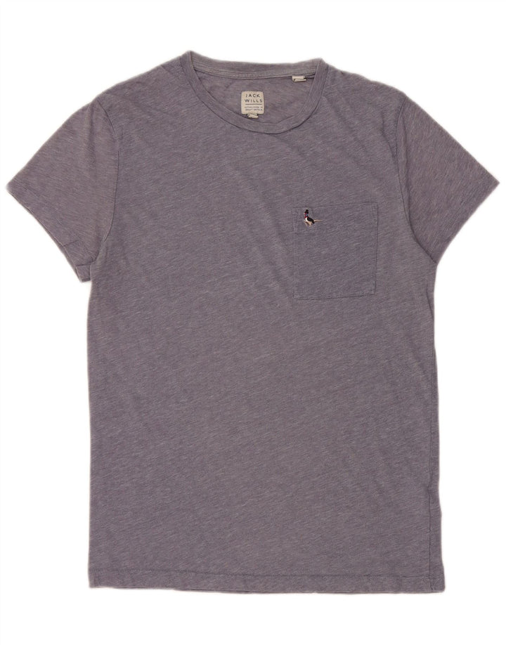 Jack Wills T-Shirt Homme Petit Haut Bleu Moucheté Coton