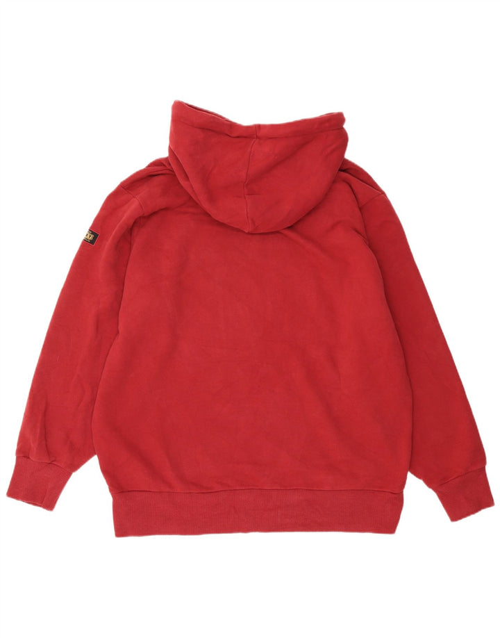 SUPERDRY Pull à capuche graphique pour homme en coton bordeaux moyen
