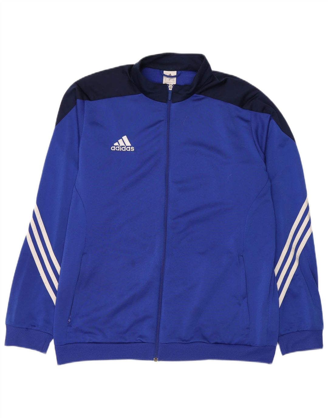 Adidas Veste de survêtement pour homme XL Bleu Colorblock Polyester