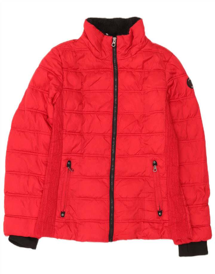 Nautica Veste rembourrée pour femme UK 14 Polyester rouge moyen