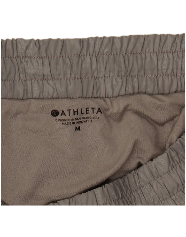 Athleta Short de sport pour femme UK 14 Gris moyen Camouflage