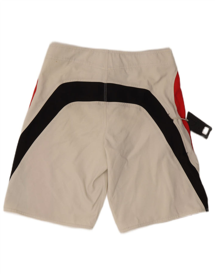 Bear Short décontracté graphique pour homme W32 en polyester color block blanc moyen