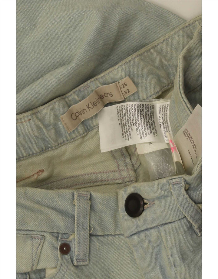 Calvin Klein Jean Slim Femme W25 L32 Bleu Coton