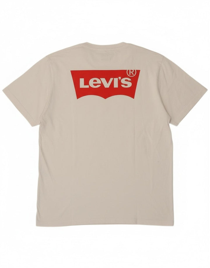 Levi's Tee-Shirt Graphique Homme Blanc Moyen Coton