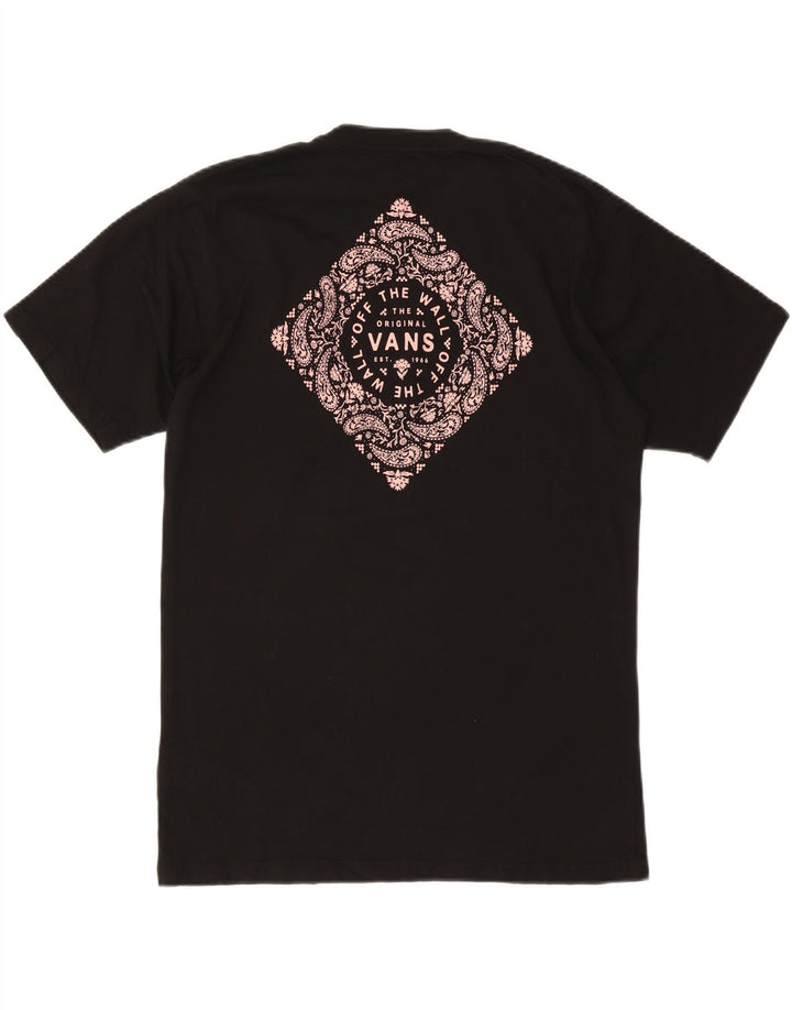 Vans T-shirt graphique coupe classique pour hommes, grand coton noir