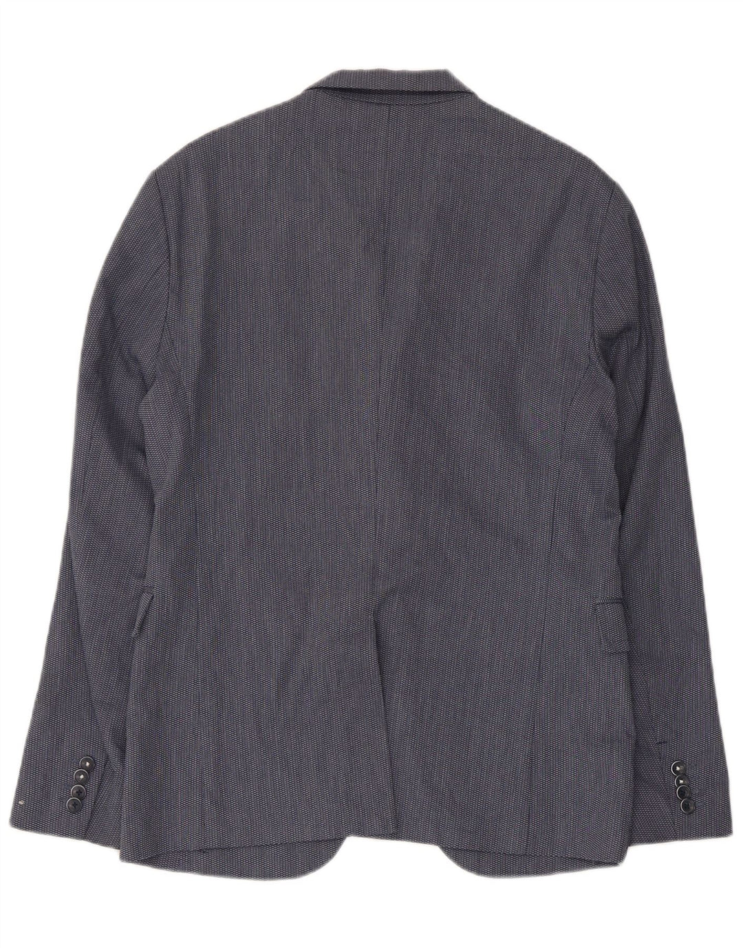 ZARA Veste blazer à 2 boutons pour homme EU 50 Bleu marine moyen Polyester