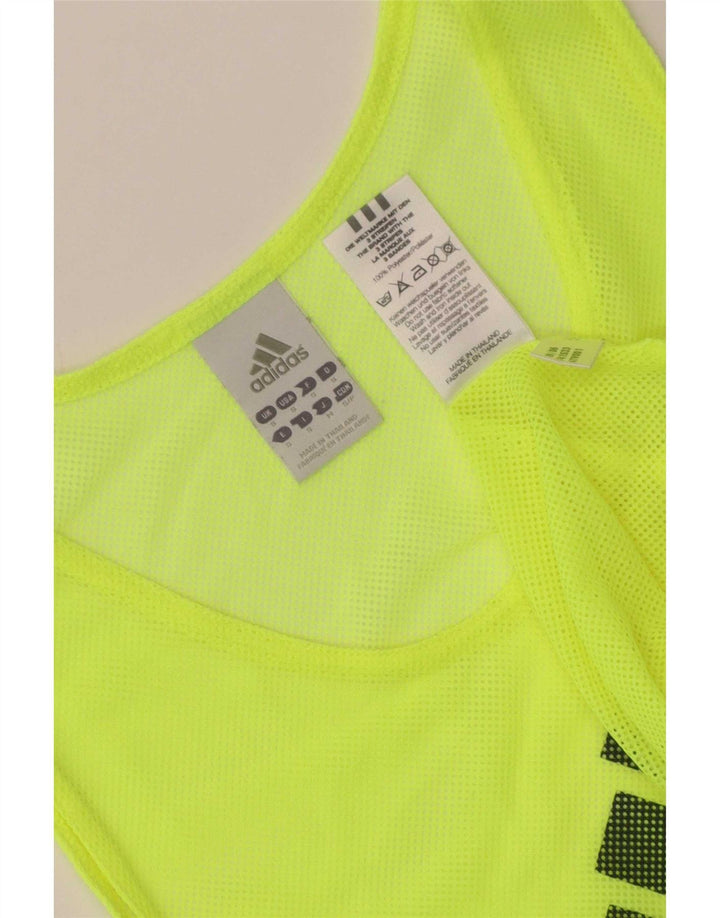 Adidas Débardeur Graphique Homme Petit Jaune Polyester
