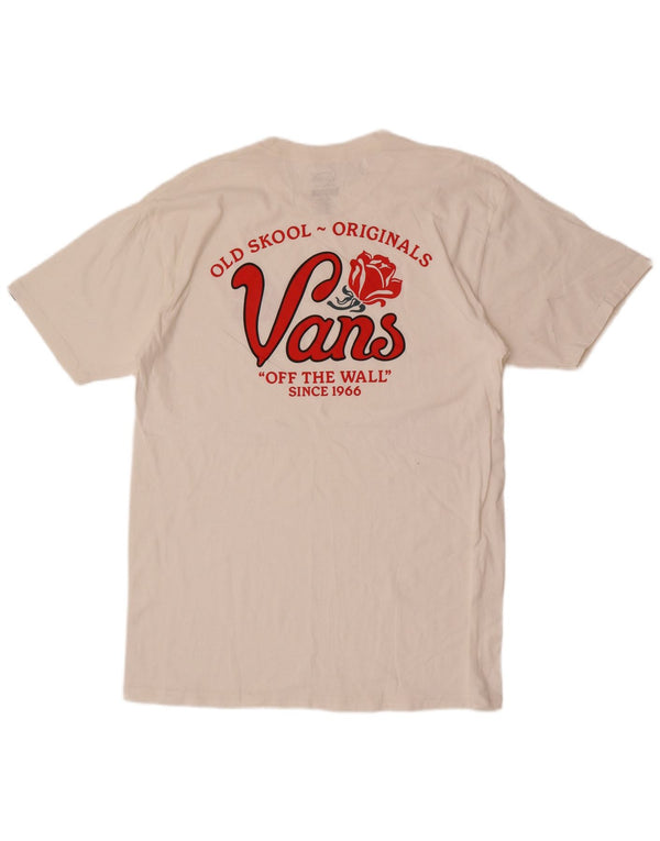 Vans T-shirt graphique coupe classique pour hommes, grand coton blanc