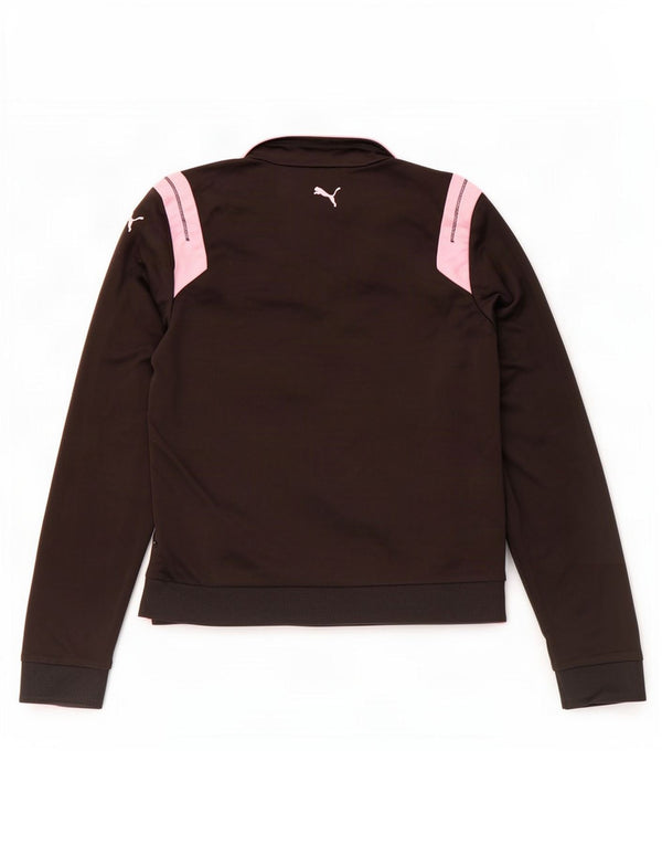 Puma Veste de survêtement pour femme UK 10 Small Noir Colourblock