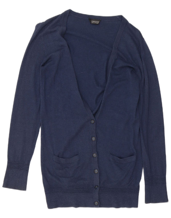 Topshop Cardigan long surdimensionné pour femme UK 10 Petit Bleu marine