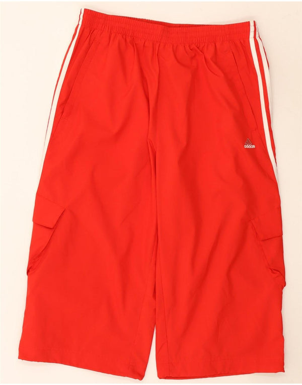 Adidas Bermuda Cargo Sport pour homme en nylon rouge Taille L