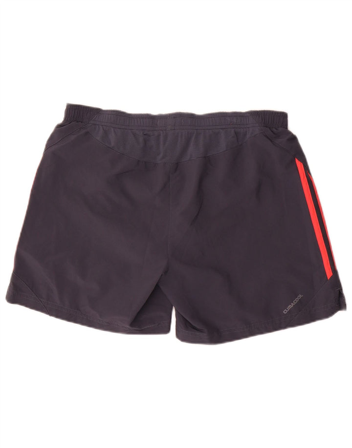 Adidas Short de Sport Clima 365 Homme Gris Moyen Polyester Colorblock