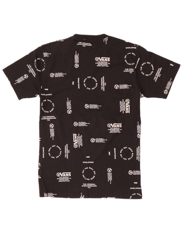 Vans T-shirt graphique coupe classique pour hommes, petit coton noir