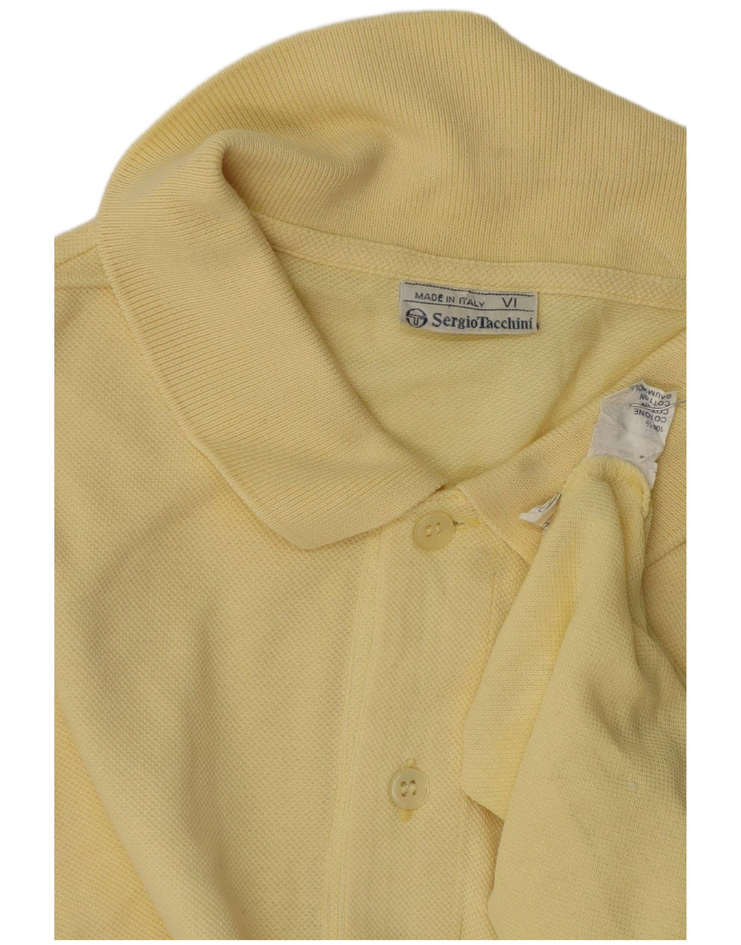 SERGIO TACCHINI Polo Homme Jaune Moyen Coton