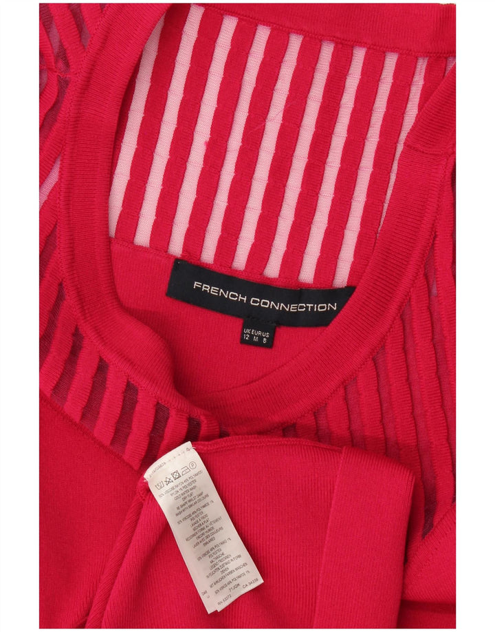 French Connection Robe trapèze pour femme UK 42 Viscose rose moyen